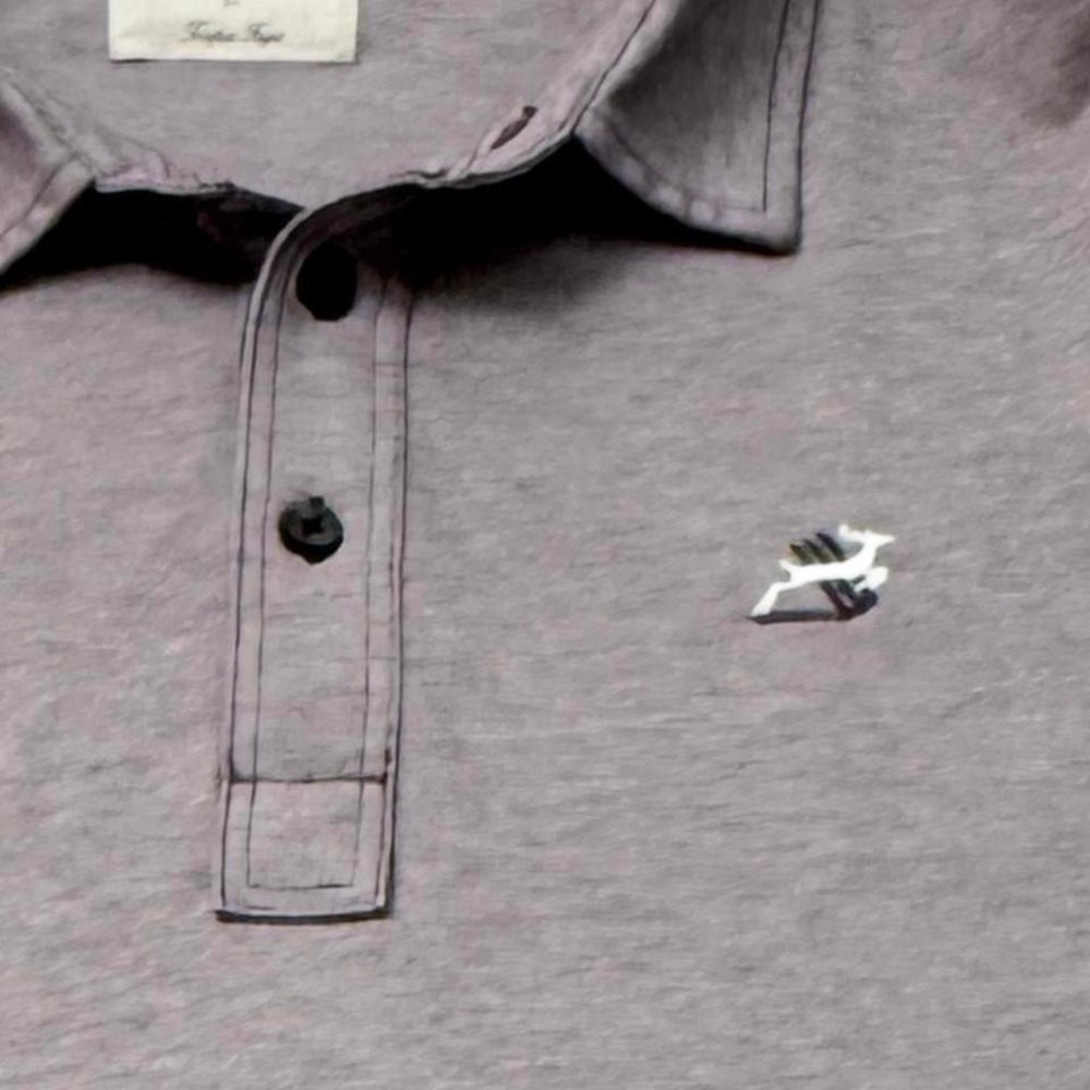 Linksoul Polo Shirt Mens LargeTempus Fugit Golf Stretch Performance L‎ 0056